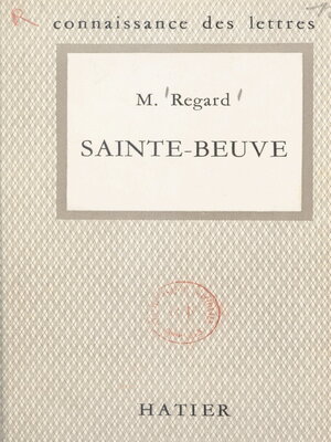cover image of Sainte-Beuve